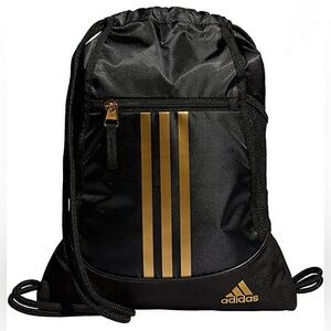 Brand New! NWOT! Adidas Alliance II Sackpack, Black/Gold Metallic 🖤✨